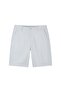 Men's Slim Twill Bermuda Shorts with Stretch Waist