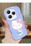 Infinix Hot 40 Compatible Case Camera Protector Blue Silicone Couple Phone Case Kitty Pattern