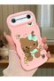 Tecno Spark Slim Compatible Case Camera Protector Pink Silicone Couple Phone Case Kitty Pattern