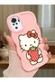 Poco M5S Compatible Case Camera Protector Pink Silicone Couple Phone Case Kitty Pattern