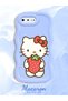 iPhone 7 Plus Compatible Case Camera Protector Blue Silicone Couple Phone Case Kitty Pattern - 2