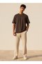 Youth Regular Fit Crew Neck Typographic Print T-shirt - 3