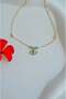 Nazar Eye Detailed Zircon Stone Anklet with Thin Chain Adjustable - 4