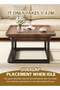 Nesting Coffee Table Set of 2 Modern Sofa Coffee Table Stackable Side Table Coffee Tables for Living Room Tables Easy Assembly Wooden Center Table - 5