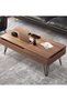 Coffee Table with Lifting Top, Modern Coffee Tables for Living Room with Hidden Compartment, Mid Century Space-Saving Convertible Furniture for Small Spaces Living Room Apartment 120x50x55cm - 2