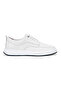 Men's Genuine Leather Casual Shoes White Modern Casual Thick Sole Lace-Up Bologna - 5
