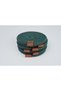 Set of 6 Handmade Cotton Coasters Green Bohemian Coffee Corner Decor - 4