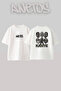 Kanye West_28 Design Printed Unisex Oversize White Tshirt