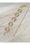 Women's Belt with Gold Accessories, Chain Belt, Waist Belt, Trouser Belt. - 5