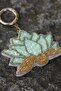 Giverny - Handmade Lotus Bag Charm - Bead Embellished Bag Charm & Keychain