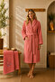 Sternen Embroidered 100% Cotton Soft 2-Piece Bathrobe - Hair Towel Set /Dowry Set /Hammam Set