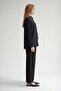 Black Knitted Lace Detailed Poplin Shirt - 3
