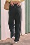 Women's Pleated Front Sweatpants - Black - 3