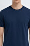 Men's Street Style Regular Navy Blue T-Shirt - 6