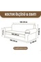 Bohemian Stretch Maxi Sofa Bed Cover Wide Usage Gray 3+3 - 4