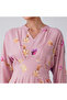 Pink Multi Floral V-Neck Casual Dress - 4