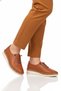 Tan Genuine Leather Breathable Orthopedic Sole Women's Casual Shoes 508 Z - 3