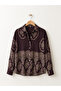 Designer Boyfriend Shirt for Women Dark Brown