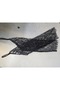 Veronica Patterned Sparkling Shameran Gloves Black - 7