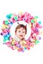 100 Pieces Baby and Toddler Mini Plush Hair Ties Colorful Soft Hair Clip Set - 3