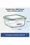 6 Pcs Borosilicate Square Glass Containers with Leak Proof Airtight Lid, Food Storage Container Dishwasher, Microwave, Freezer, Oven Safe, BPA Free - 2