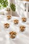 Ryg7060 Flower 6-Piece Glass Bowl Pudding Dessert and Ice Cream Bowl Breakfast Bowl Set Snack Bowl 180ml - 4