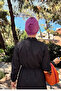 Women's Lilac Front Pleated Bonnet Arm-26Y001010 - 2