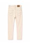 Boy's Beige Slim Fit Canvas Trousers - Adjustable Waist Cotton Chino Cream - 2
