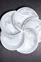 Handmade Concrete Presentation Bowl with Marble Pattern Decorative Snack Bowl for Nuts and Snacks