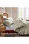 3-Piece Duvet Cover Set with 300 TC Cotton - Fade Resistant, Stain Free Duvet Cover for Bedrooms | 1 Comforter Cover & 2 Pillow Shams 65x65cm (Sage Green, Queen - 225 x 225cm) - 8