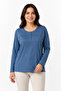 New Season Simple Pattern Round Neck Lycra Mother Combed Cotton Blouse 6484 - 5