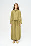 Women's Stand-Up Collar Slim Jacket with Gathered Waist - 3