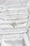 316L Steel Chain Silver Color Winged Heart Model Zircon Stone Women's Necklace - 2