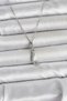 316L Steel Chain Silver Color Zircon Stone Mermaid Model Women's Necklace
