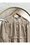 Aylinay Gathered Waist Tunneled Shirt-Bn4174 Mink - 2