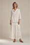 Vintage Cotton Shirt and Layered Maxi Skirt Set - 2