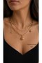 Melekcehobi Jewelry Women's Double Row Ball Pendant Xuping Chain Necklace/ Layered Necklace Combination