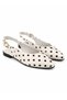 Isabella Polka Dot Women's Ballerinas Slingback Daily Stylish Ballerinas White Black - 4