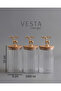 Bamboo Leak-Proof Glass Spice Jar with Deer Lid, 3-Piece Storage Set - 1000 Cc - 5