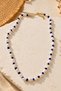 Natural Sea Shell Red Bead Detailed Women's Necklace - 3