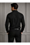 Slim Fit Comfortable Plain Long Sleeve Four Seasons Casual Classic Black Men's Shirt - 2