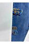 Plus Size Zippered Denim Women's Trousers - 3