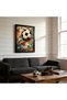 20x30 cm Black Floating Frame Wall Art | Graffiti Soccer Ball Art | Colorful Abstract Football Poster | Sports Wall Decor | Ready to Hang - 5