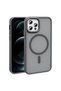 iPhone 12 Pro Case Magsafe Supported Camera Raised Silicone Matte Anti-Fingerprint Senk - 6