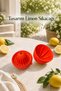 Lemon-Shaped Citrus Juicer Manual Fruit Squeezer with Seed Separator and Pouring Spout - 4