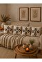 Punch Embroidered Cushion Cover 45X45 cm |   Swallow |   Home |   Anchor |   Flower |   Patterned - 2