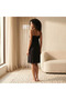 Intimates Knee Length Night Dress Sleeveless Lace Detail - 4