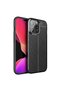 iPhone 14 Pro Case Leather Look Silicone with Camera Protection Ultimate Protection Senk