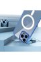iPhone 14 Pro Max Case Magsafe Transparent Back Face Camera Raised Silicone Tkng - 3