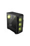 Msi mag forge 340r airflow tempered glass 4x120mm argb fan atx gaming case - 2